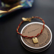 FREE Today: Connection Red String Gold Plated Copper Good Luck Bracelet