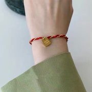 FREE Today: Connection Red String Gold Plated Copper Good Luck Bracelet