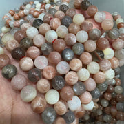 Buddha Stone Peach Moonstone Healing Bracelet