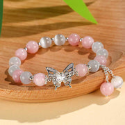 FREE Today: Love Support Chrysoberyl Cat's Eye Chalcedony Butterfly Bracelet