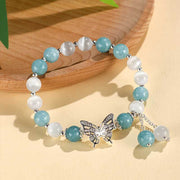 FREE Today: Love Support Chrysoberyl Cat's Eye Chalcedony Butterfly Bracelet