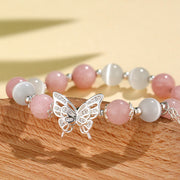 FREE Today: Love Support Chrysoberyl Cat's Eye Chalcedony Butterfly Bracelet