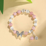 FREE Today: Love Support Chrysoberyl Cat's Eye Chalcedony Butterfly Bracelet