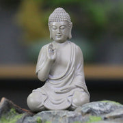 Buddha Stones Small Meditation Prayer Resin Buddha Statue Compassion Home Desk Decoration Decorations BS 13