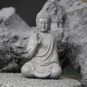 Buddha Stones Small Meditation Prayer Resin Buddha Statue Compassion Home Desk Decoration Decorations BS 11