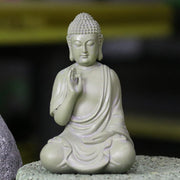 Buddha Stones Small Meditation Prayer Resin Buddha Statue Compassion Home Desk Decoration Decorations BS 1