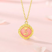 Buddha Stones 925 Sterling Silver Year Of The Snake Golden Snake Luck Bracelet Necklace Pendant