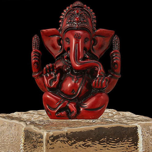 Buddha Stones Ganesh Ganpati Elephant Statue Transformation Home Resin Decoration