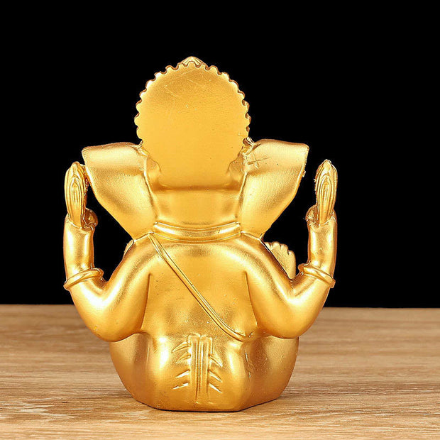 Buddha Stones Ganesh Ganpati Elephant Statue Transformation Home Resin Decoration Decorations BS 6