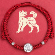 Buddha Stones 12 Chinese Zodiac Lucky Red String Bracelet