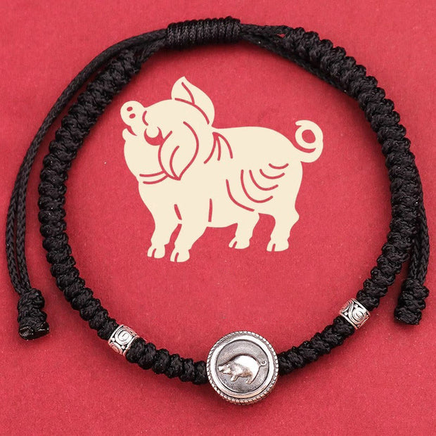 Buddha Stones 12 Chinese Zodiac Lucky Red String Bracelet