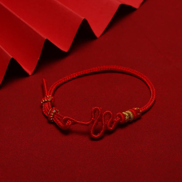 FREE Today: Protection Luck Red String Snake Knot Year Of The Snake Braided Bracelet