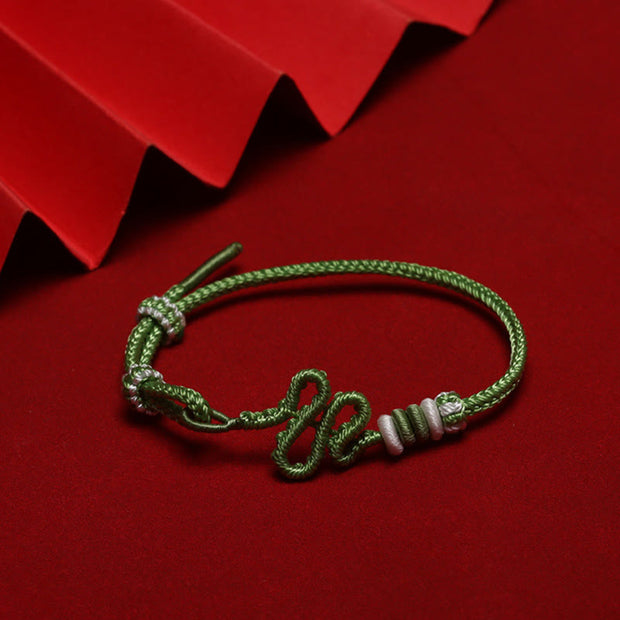 FREE Today: Protection Luck Red String Snake Knot Year Of The Snake Braided Bracelet