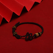 Buddha Stones Red String Snake Knot Year Of The Snake Protection Braided Bracelet