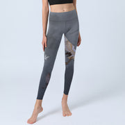 Buddha Stones Auspicious White Crane Pine Tree Print Gym Leggings Women's Yoga Pants - image 6
