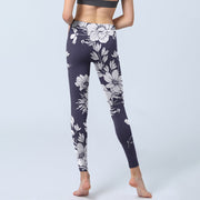 Buddha Stones Flowers Blossom Print Sports Fitness Leggings Women's Yoga Pants