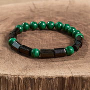 Buddha Stones "May Peace and Power Walk Beside You" Malachite Bracelet Includes Gift Message Card - image 3