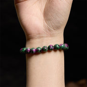 Buddha Stones Ruby Zoisite Connection Bracelet Bracelet BS 4