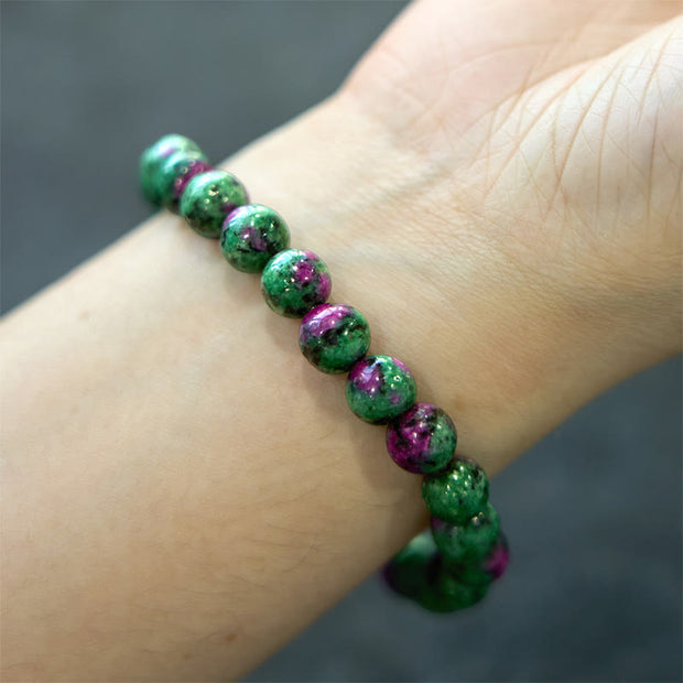 Buddha Stones Ruby Zoisite Connection Bracelet Bracelet BS 3