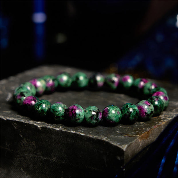 Buddha Stones Ruby Zoisite Connection Bracelet Bracelet BS Ruby Zoisite(Wrist Circumference: 14-15cm)