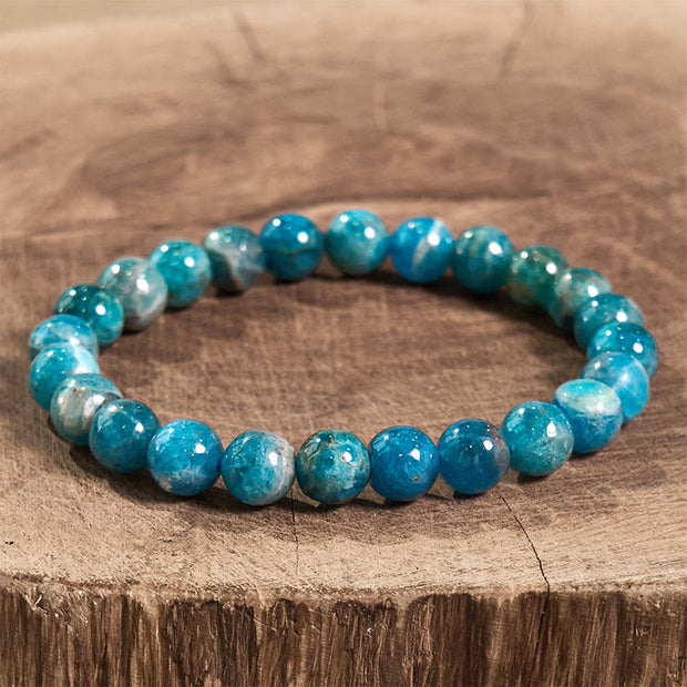 Buddha Stones Apatite Manifestation Bracelet Bracelet BS 1