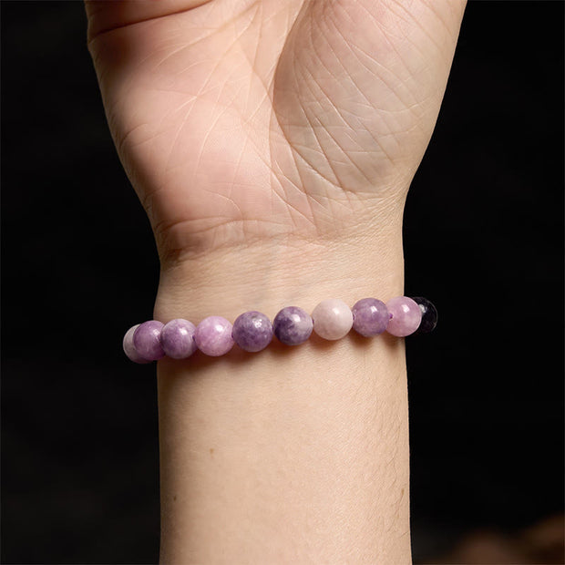 Buddha Stones Purple Mica Stone Positive Bracelet Bracelet BS 3