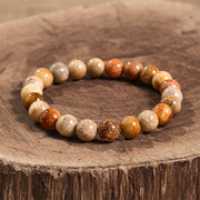 Buddha Stones Fossil Coral Compassion Bracelet