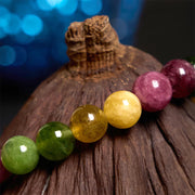 Buddha Stones Tourmaline Wisdom Flower Bracelet Bracelet BS 2