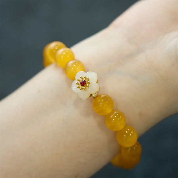 FREE Today: Support Peace Cat's Eye Chrysoberyl Flower Bracelet