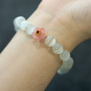 FREE Today: Support Peace Cat's Eye Chrysoberyl Flower Bracelet