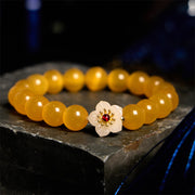 FREE Today: Support Peace Cat's Eye Chrysoberyl Flower Bracelet