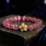 FREE Today: Support Peace Cat's Eye Chrysoberyl Flower Bracelet