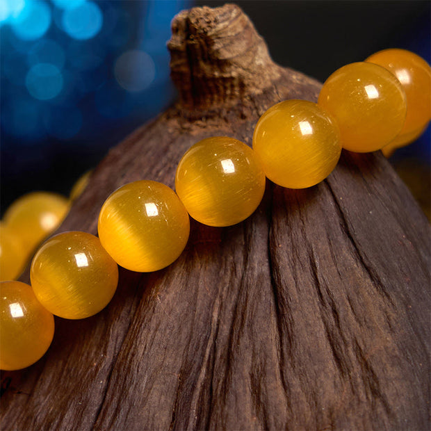 FREE Today: Support Peace Cat's Eye Chrysoberyl Flower Bracelet