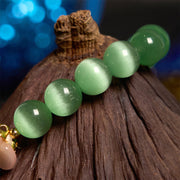 FREE Today: Support Peace Cat's Eye Chrysoberyl Flower Bracelet