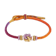 Buddha Stones Red String Heart Knot Protection Braided Bracelet