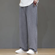Buddha Stones Summer Men's Cotton Linen Straight Leg Pants With Pockets - image 25