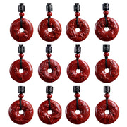 Buddha Stones Chinese Zodiac Cinnabar Calm Necklace Pendant