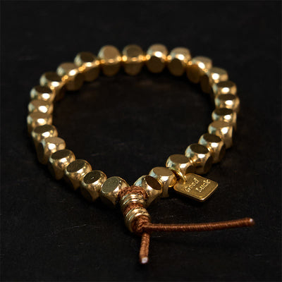 Buddha Stones Copper String Good Luck Self Care Bracelet Bracelet BS Copper(Wrist Circumference: 20-21cm)