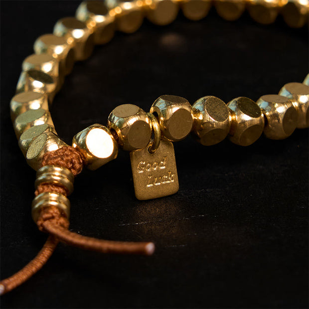 Buddha Stones Copper String Good Luck Self Care Bracelet