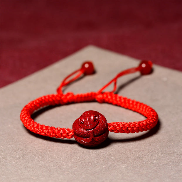 Buddha Stones Chinese Zodiac Cinnabar Calm Bracelet