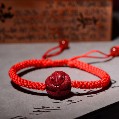 Buddha Stones Chinese Zodiac Cinnabar Calm Bracelet