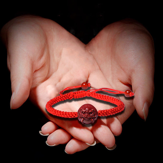 Buddha Stones Chinese Zodiac Cinnabar Calm Bracelet