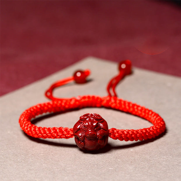 Buddha Stones Chinese Zodiac Cinnabar Calm Bracelet