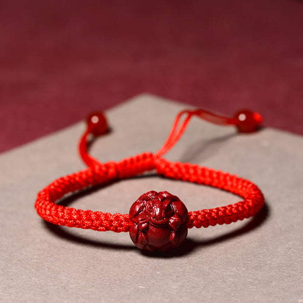 Buddha Stones Chinese Zodiac Cinnabar Calm Bracelet