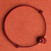 Buddha Stones Chinese Zodiac Cinnabar Calm Bracelet