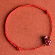 Buddha Stones Chinese Zodiac Cinnabar Calm Bracelet