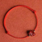 Buddha Stones Chinese Zodiac Cinnabar Calm Bracelet