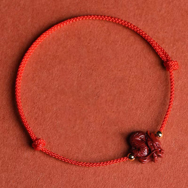 Buddha Stones Chinese Zodiac Cinnabar Calm Bracelet