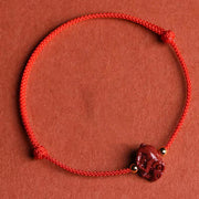 Buddha Stones Chinese Zodiac Cinnabar Calm Bracelet