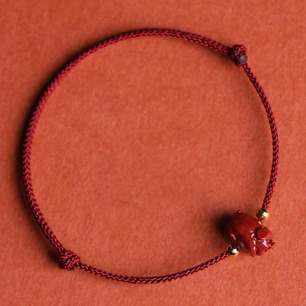 Buddha Stones Chinese Zodiac Cinnabar Calm Bracelet